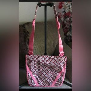 Pre-Owned Vera Bradley "Frills" Mocha Rouge pattern.